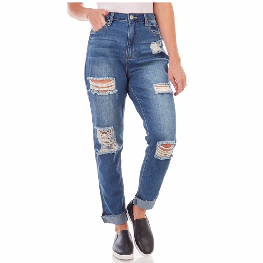 NWT Ripped High Rise Jeans